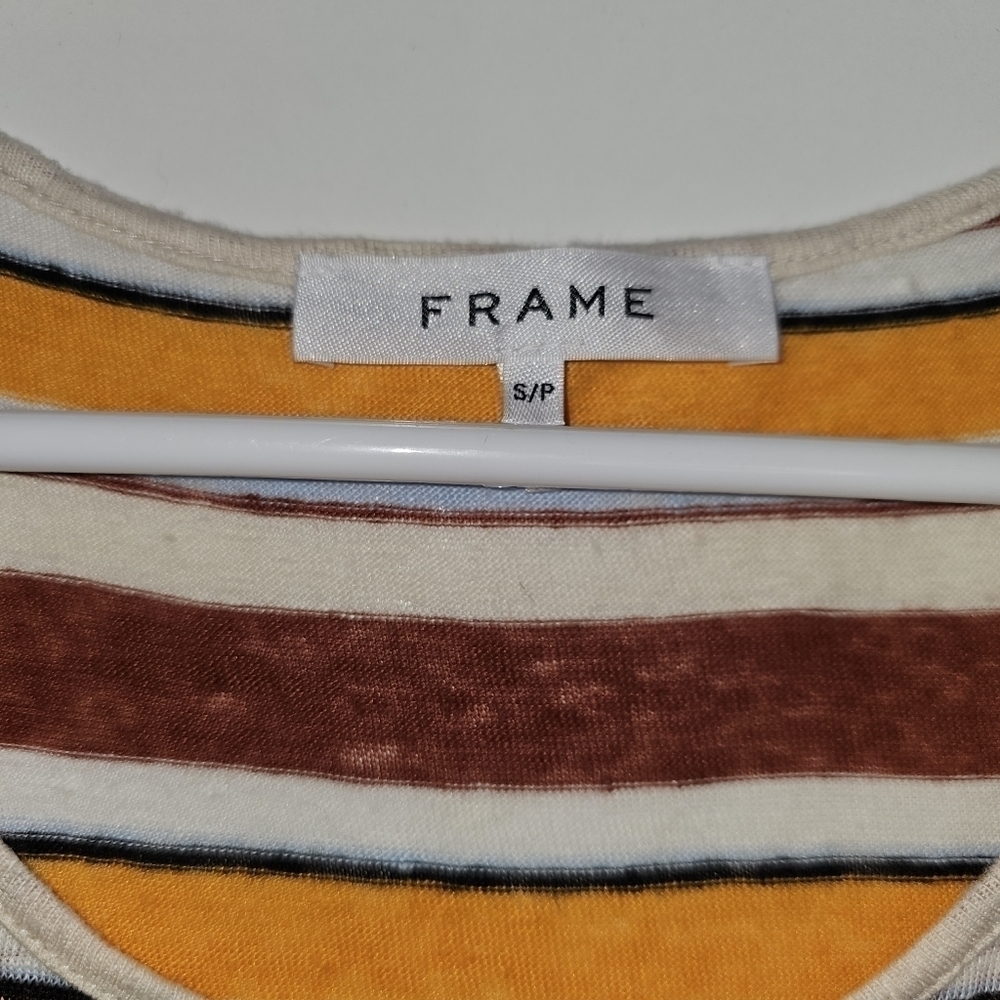 Frame Linen Striped Racerback Tank Size Small - Picture 7 of 11